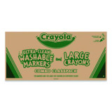 Crayola® CRAYON,W/MARKR,256BX,AST 523348