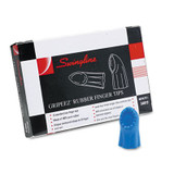 Swingline® Gripeez Finger Tips, 11 1/2 (medium), Blue, Dozen 54019