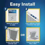 Filtrete Ultra Allergen Reduction Deep Pleat Filter, 16 In. x 25 In. x 4 In. NDP01-4IN-4 453510