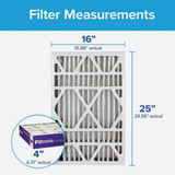 Filtrete Ultra Allergen Reduction Deep Pleat Filter, 16 In. x 25 In. x 4 In. NDP01-4IN-4 453510