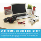 VELCRO Brand One-Wrap 1/2 In. x 8 In. Black Hook & Loop Tie (50 Ct.)