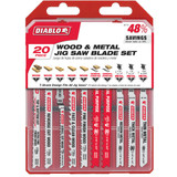 Diablo 20-Piece T-Shank Jig Saw Blade Set for Wood and Metal