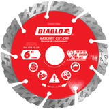 Diablo 6 In. Segmented Turbo Rim Dry/Wet Diamond Blade DMADST0600