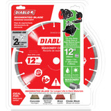 Diablo 12 In. Segmented Rim Dry/Wet Cut Diamond Blade