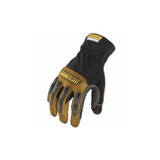 Ironclad Ranchworx Leather Gloves, Black/tan, Large RWG2-04-L