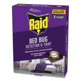 Raid® Bed Bug Detector and Trap, 0.19 lb Trap, 8 Traps 674798 USS-SJN674798EA