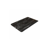 Crown Cushion-Step Marbleized Rubber Mat, 36 x 60, Black CU 3660BK