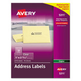 Avery® LABEL,COPY,1X2-13/16,CLR 05311