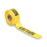 Tatco Caution Barricade Safety Tape, 3" X 1,000 Ft, Black-yellow 10700 USS-TCO10700