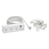 SURGE,3 OUTLET,2 USB,WH