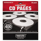 Vaultz® PAGE,CD/DVD,50/PK,BK VZ01415