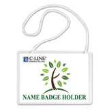 C-Line® BADGE,BIODGRD,NAME,4X3,CR 97043