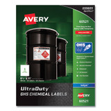 Avery® LABEL,GHS,INKJT,1UP,50,WH 60521