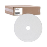 Boardwalk® Polishing Floor Pads, 21" Diameter, White, 5-carton BWK4021WHI USS-BWK4021WHI