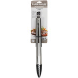 Farberware 11 In. Pro Black Silicone Tip Locking Tongs