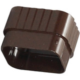 Amerimax 2 In. x 3 In. Traditional K-Style Brown Vinyl Downspout Connector M1623