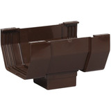 Amerimax 5 In. Center Drop Outlet for Brown Vinyl Contemporary Gutter T1506