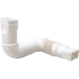 Amerimax Flex-A-Spout White Vinyl Downspout Extension 85010