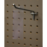 Hopp 4 In. Clear Plastic Peg Hook Label Holder (250-Pack) 989975 989975