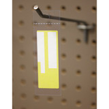Hopp 4 In. Clear Plastic Peg Hook Label Holder (250-Pack) 989975 989975