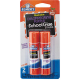 Elmer's 0.21 Oz. Clear Drying Washable School Glue Stick (2-Pack) E522