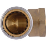 SharkBite 3-4 In. x 3-4 In. Push-to-Connect FNPT Brass Elbow (1-4 Bend) UR314A 415939