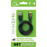 GetPower 3 Ft. Black USB-C to USB-A Charge/Sync Cable GP-USB-USBC