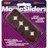 Magic Sliders 3/4" Rnd Brwn Furn Pad 61215