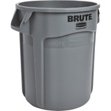 Rubbermaid Commercial Brute 20 Gal. Gray Vented Trash Can FG262000GRAY