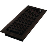 Imperial San Francisco 4 In. x 12 In. Oil-Rubbed Bronze Steel Floor Register