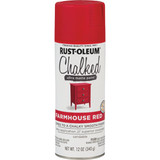 Rust-Oleum Chalked 12 Oz. Ultra Matte Farmhouse Red Chalk Spray Paint