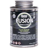 Oatey FUSION 4 Oz. Single-Step Medium Bodied Clear Priming PVC Cement 321935