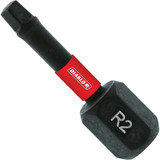 Diablo #2 Square Recess 1 In. Insert Impact Screwdriver Bit (100-Pack)