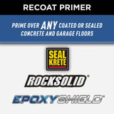 Rust-Oleum Garage & Concrete Recoat Floor Primer, Semi-Transparent Gray, Gal 338806 772001
