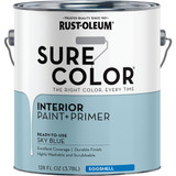 Rust-Oleum Sure Color Eggshell Sky Blue Interior Wall Paint and Primer, Gallon