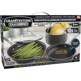 GraniteStone Diamond 5-Piece Non-Stick Aluminum Cookware Set 2255