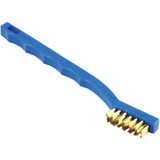 Forney 7-1/4 In. Plastic Handle Wire Brush with Brass Bristles 70489