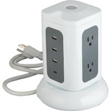 Do it Best 6-Outlet/3-USB 1800J White Surge Protector with 3 Ft. Cord