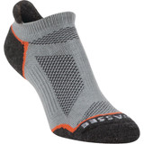Hiwassee Trading Company Large Gray Lightweight Tech No-Show Sock 73417