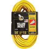 Yellow Jacket 50 Ft. 12/3 Heavy-Duty Extension Cord w/Lighted End 2884