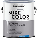 Rust-Oleum Sure Color Eggshell Storm Gray Interior Wall Paint and Primer, Gallon