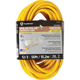 Coleman Cable Polar Solar 50 Ft. 12/3 Cold Weather 3-Outlet Extension Cord