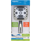 Oxygenics 7-Spray 1.8 GPM Square Handheld Shower Head, Chrome