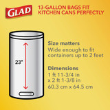 Glad Febreze 13 Gal. Fresh LeakGuard Tall Kitchen White Trash Bag (40-Count)