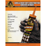 Gorilla 9 Oz. Heavy Duty Ultimate Construction Adhesive 8008002 794416