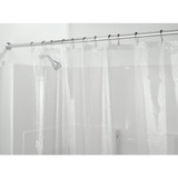 iDesign 72 In. x 72 In. Clear PEVA Shower Curtain Liner 12052