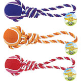 Westminster Pet Ruffin' it Giant Tennis Ball Rope Tug Dog Toy 80515