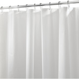 iDesign 72 In. x 72 In. White PEVA Shower Curtain Liner 12054