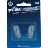 PEAK 168 14V Mini Incandescent Automotive Bulb (2-Pack) 168LL-BPP