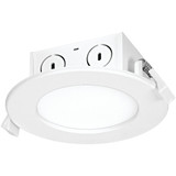 Satco 4 In. Direct Wired IC Rated White 4000K LED Recessed Light Kit S39057